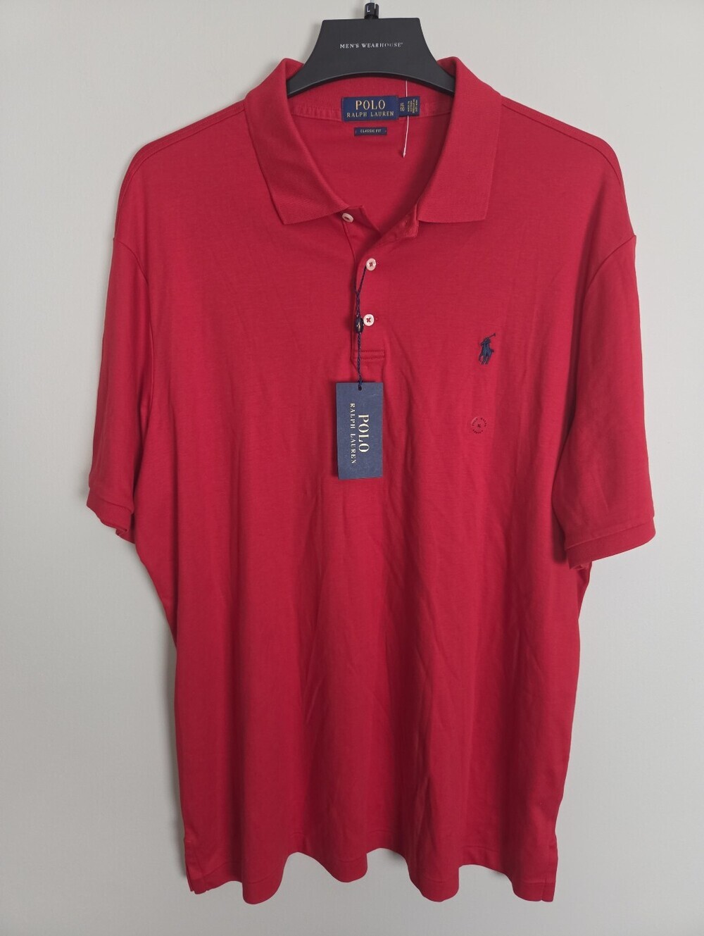 Polo Ralph Lauren Short Sleeve Shirt Mens XL Collared Logo Classoc Fit - Picture 2 of 6